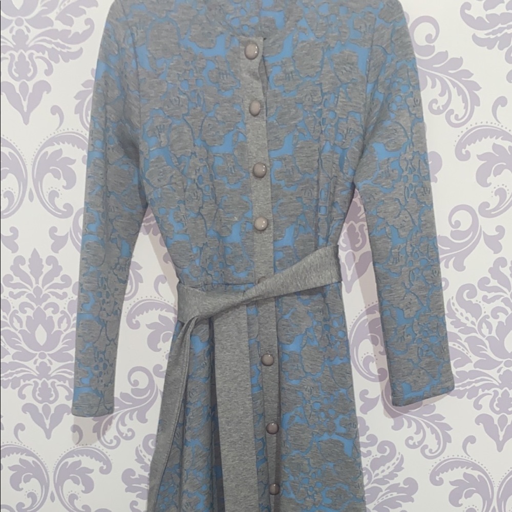 Light blue and gray long dress- Size 40
